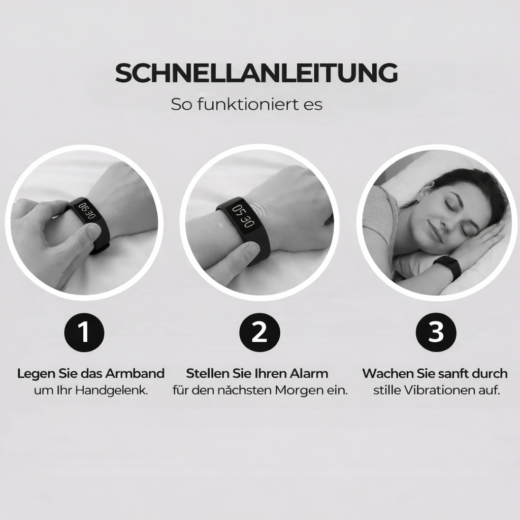 oneMORNING® – Stummer Vibrationswecker fürs Handgelenk